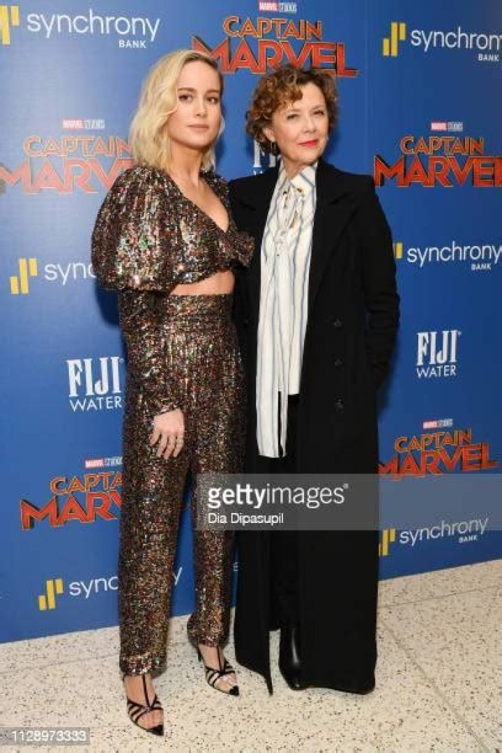 Brie Larson and Annette Bening'Captain Marvel' film screening, Arrivals, New York, USA - 06 Mar 2019