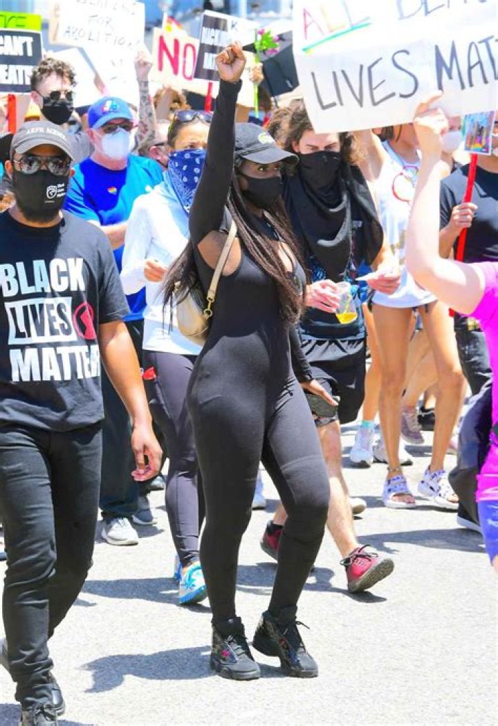 Faith Stowers at a BLM Protest