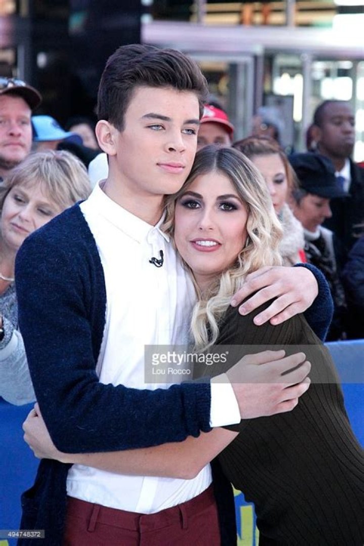 Hayes Grier, left, and Emma Slater onstage during the finale of "Dancing With The Stars" held at The Grove, in Los Angeles Finale of "Dancing With The Stars", Los Angeles, USA - 24 Nov 2015