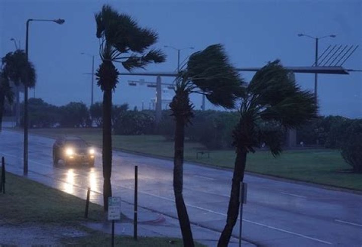 Hurricane Harvey makes landfall, Corpus Christi, USA &ndash; 25 Aug 2017
