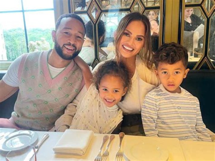 John Legend, Chrissy Teigen, Luna, Miles