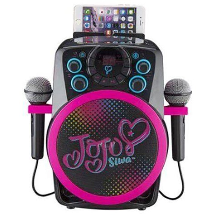 JoJo Siwa Bluetooth CDG Karaoke with Dual Mics by KIDdesigns