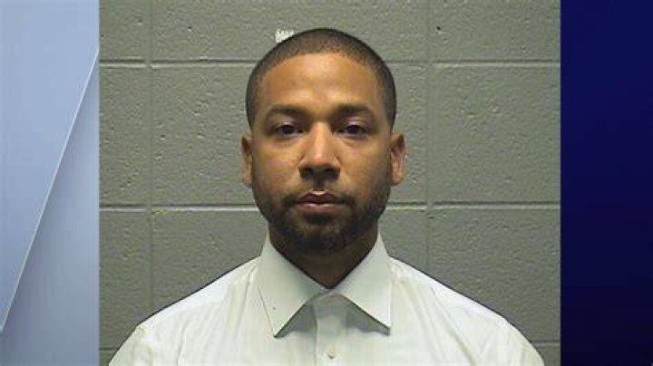 Jussie Smollett in his booking photo