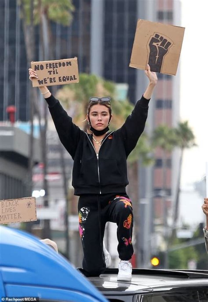 Madison Beer Protesting for Black Live Matters