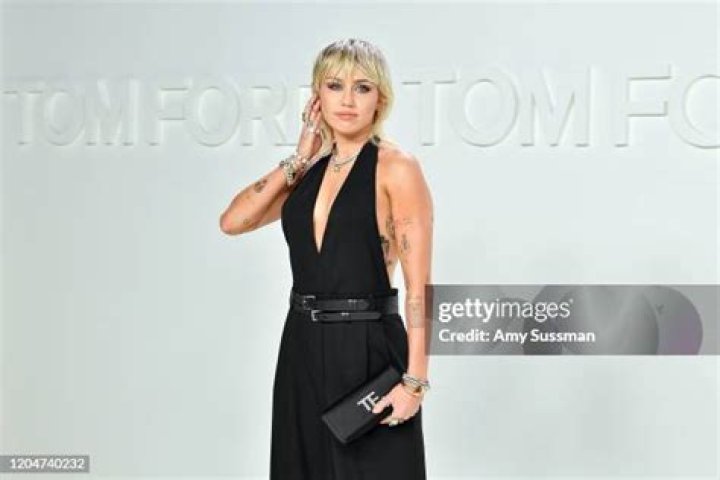 Miley Cyrus attends the Tom Ford show at Milk Studios during NYFW Fall/Winter 2020 on Friday, Feb. 7, 2020, in Los Angeles. (Photo by Jordan Strauss/Invision/AP)