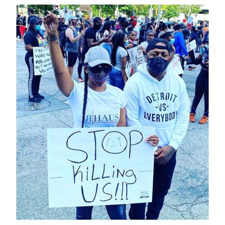 Porsha Williams protesting