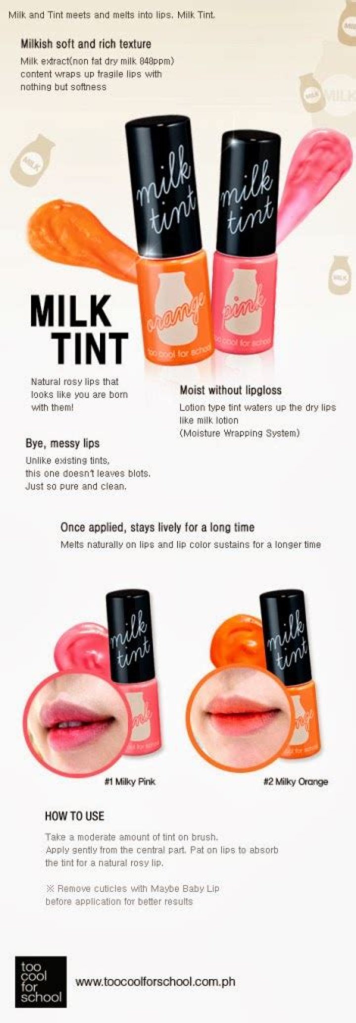 Too Cool For School Milk Tint, Price: $12
