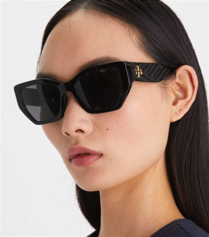 Tory Burch Split-Frame Sunglasses, $180, toryburch.com