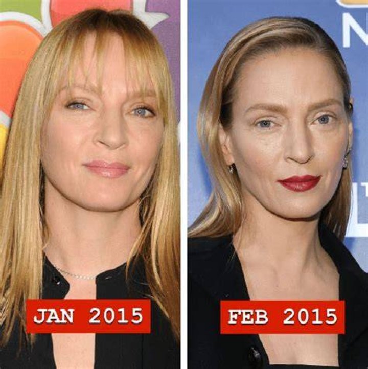 Uma Thurman Before After