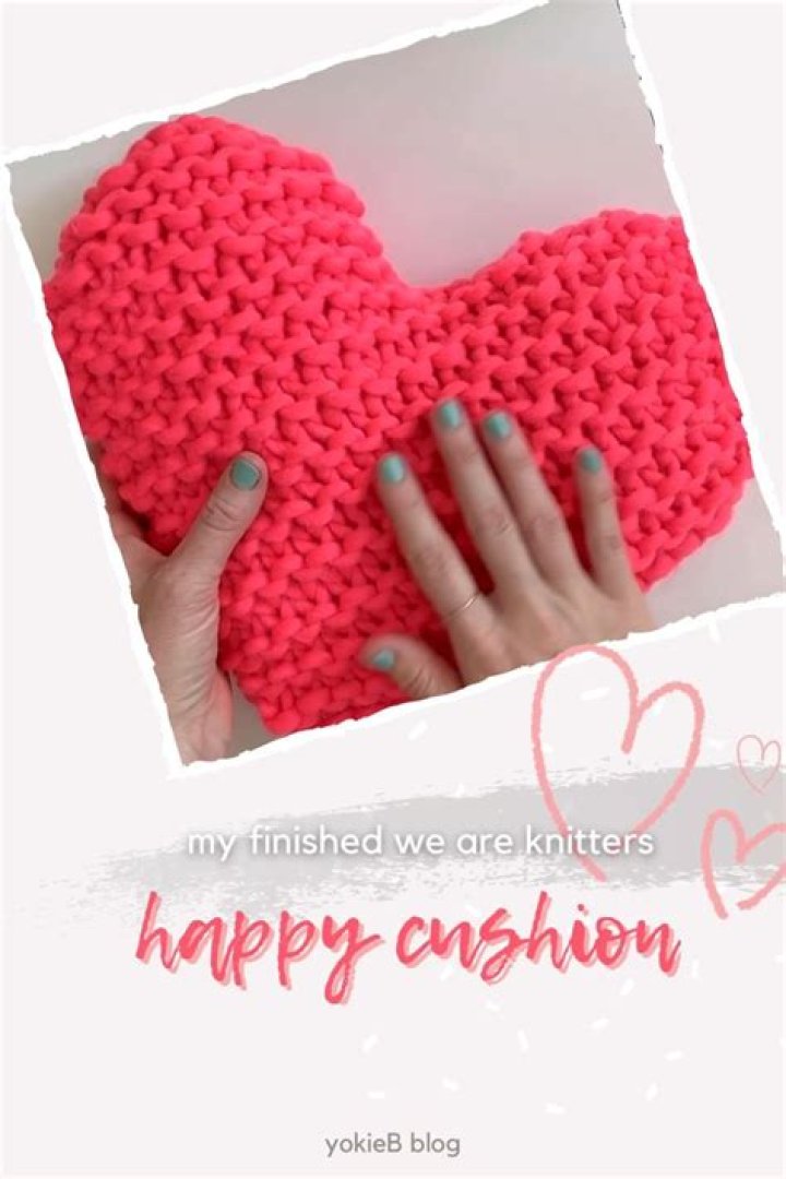 We Are Knitters Happy Cushion Knitting Kit, $55, weareknitters.com